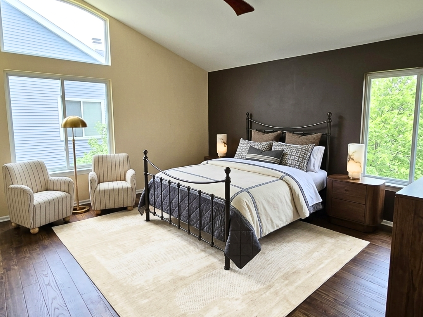 Suburban bedroom after
