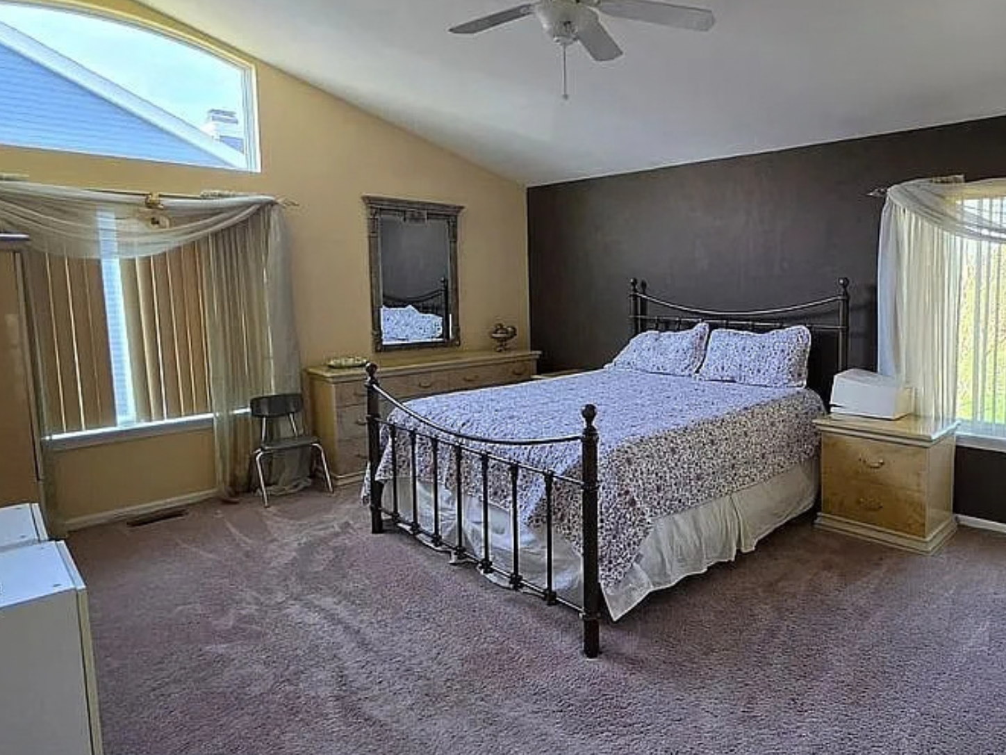 Suburban bedroom before