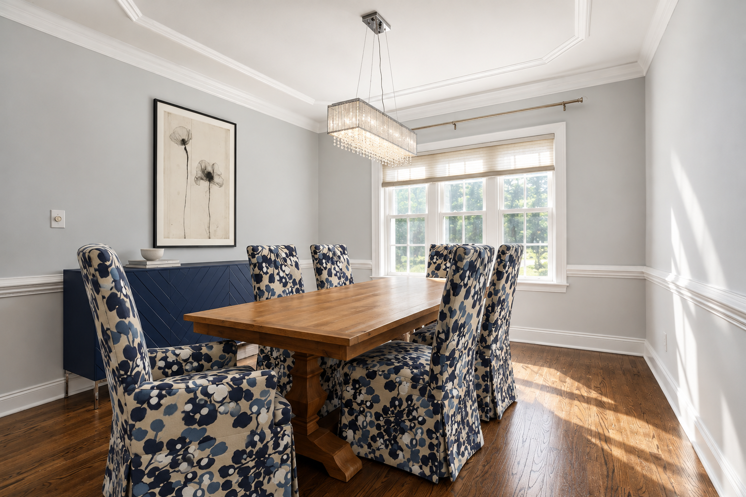 Dining room after